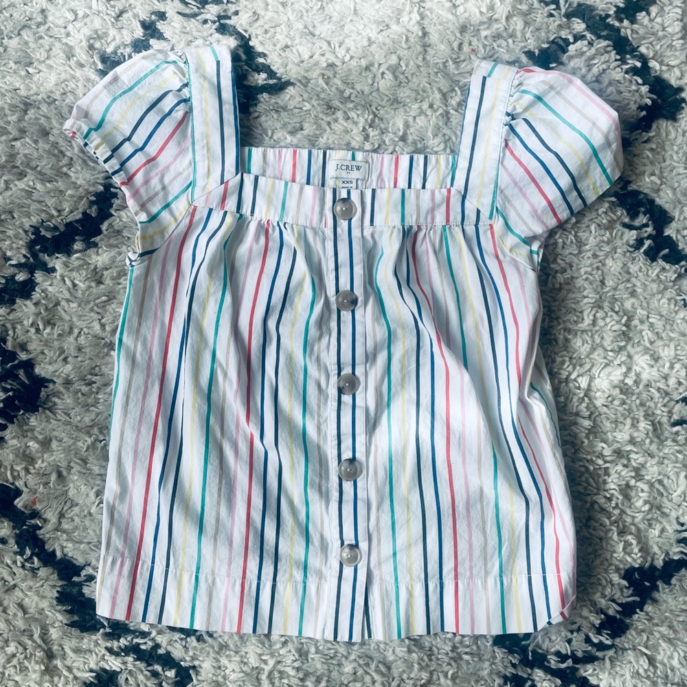 J Crew Rainbow Blouse